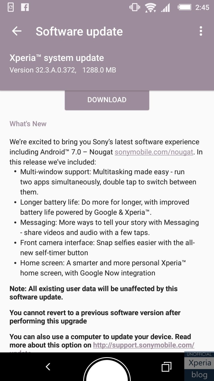 Sony Xperia Z5 family now receiving the Android Nougat ...